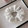 Scrunchie de Lunares Dulce y Suave Estilo Coreano Elegante Temperamento Lazo para Cola de Caballo Baja Recogido Lazo para Moño Accesorios para el Cabello