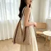 Nuevo kit de materiales DIY para bolsa de mano hueca de ganchillo hecha a mano estilo francés, bolso de hombro vintage versátil, regalo perfecto para amigos