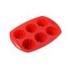 Molde de silicona con logotipo de color personalizado, forma de flor para muffins, resistente a altas temperaturas, engrosado, para hornear pasteles