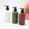 Garrafa Pet Plástica Robusta com Bomba de Loção Shampoo Personalizado Salão de Beleza Travel Frasco Recarregável Tipo Push