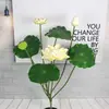 Flores de Loto Simuladas, Hojas de Loto Falsas para Estanques, Nenúfares para Paisajismo, Decoración para Acuarios, Accesorios para Espectáculos de Danza, Flores Artificiales de Alta Gama