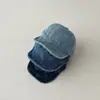 Gorro de Bebé Qiunan Estilo Nuevo Primavera y Otoño Gorra de Pico de Pato para Bebé Denim Visera Solar para Exteriores Gorra de Béisbol para Bebé