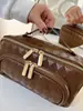 Bolsa de Cosméticos Portátil para Mujer 2026 Nueva Bolsa de Almacenamiento de Cosméticos Partitionada de Gran Capacidad Bolsa de Aseo para Viajes de Negocios