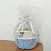 Canasta de Mano Arcoíris Regalo de Regreso Luna Llena del Bebé Año Viejo Banquete de los Cien Días de los Niños Regalo de Acompañamiento Caja de Regalo de Cumpleaños Tejida