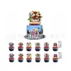 Tenedores para Pasteles de Dibujos Animados Nuevos Transfronterizos de Stitch, Fútbol, Paw Patrol, Decoración de Escena para Fiestas de Cumpleaños