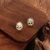 Pendientes de Perla Versátiles Estilo Pintura al Óleo Vintage Florales de Moda con Esmalte Pintado Pendientes de Diseño Dulce de Nicho para Mujer