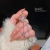 Pulseira Elegante Borboleta Estilo Doce Coreano para Mulheres Zircônia Camada Dupla Toque de Luxo Pulseira Luxo Leve Simples Versátil Joia de Mão
