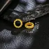Placa de Plata de Ley S925 en Toda la Superficie con Oro de 24 Quilates, Incrustado con Pequeños Diamantes, Anillos Separadores de Alambre Retorcido, Accesorios para Joyería DIY, Accesorios Pequeños Simples y de Moda