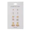 Conjunto de Brincos Cruzados Novo Pérola Amor Borboleta para Mulheres Cor Quente Transmissão ao Vivo Venda Quente Simples e Exquisito Brincos de Diamante