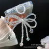 Colgante para Teléfono Móvil de Lazo con Cuentas de Cristal Estrella de Cinco Puntas Linda Cadena Colgante Pequeña Hecha a Mano Joyería para Teléfono Móvil Llavero Exclusivo