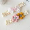 Diadema para Bebé, Diadema de Protección de la Fontanela, Diadema con Lazo para Bebé Niña, Diadema de Accesorios para el Cabello Dulces Flores para Recién Nacidos