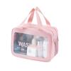 Advanced Sense Bolsa de cosméticos de camada dupla Bolsa de cosméticos portátil para mulheres Bolsa de higiene pessoal de grande capacidade Bolsa de banho à prova d'água Lote