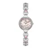 Pulsera Serie Princesas de Disney/Disney Reloj de Lujo Ligero para Mujer Zircón Brillante Versátil Reloj de Cuarzo 539