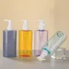 Material de Embalaje Plástico Cosmético Botella de Loción para Bebé Ovalada Botella de Removedor de Maquillaje Champú 300ml Botella de Gel de Ducha