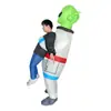 Fantasias Infláveis de Alien Abraçando Pessoa para Festa de Halloween Cosplay Adereços Engraçados Entrega Direta da Fábrica