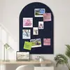 Quadro de Avisos de Feltro em Forma de Arco Placa Acústica Autoadesiva Quadro de Recados para Escritório Sala de Aula