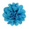 Tela de gasa de malla hueca simple europea y americana flor color sólido diy correa para el pelo de niños zapatos sombrero corsage material accesorios