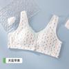 Zhangyan Factory Mom Ropa Interior Estilo Chaleco Sujetador con Hebilla Frontal Sin Aro de Acero Acolchado Talla Grande Sujetador Estampado para Mediana Edad y Adultas Mayores