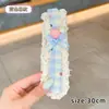 Fita Mágica Infantil Desenho Laço Renda Franja Patch para Meninas Pequenas, Fixador de Cabelo Amigo do Cabelo para Meninas