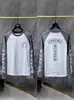 Camiseta de manga longa raglan com combinação de cores clássica 24SS CH para casais transfronteiriça