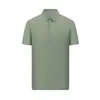 Camisa Polo de Manga Corta a la Moda para Verano, 180g Nylon, Diseño de Empalme sin Costuras, Secado Rápido, Ropa de Trabajo con Texto Impreso