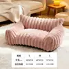 Sofá para Gato, Cama para Mascota de Felpa Cálida de Piel de Conejo, Cama Gruesa para Perro, Cama para Gato, Cama Grande Sencilla para Mascota, Sofá para Perro, Cama para Perro