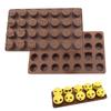 Fábrica en stock 28 Even QQ Expression Molde de silicona para chocolate, helado, caramelo, gel, molde para hornear para el hogar