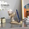 Soporte para teléfono móvil de oso de dibujos animados, decoración, oficina, hogar, marco de soporte para tableta, Serie Curativa, para ver dramas, práctico, regalo de cumpleaños