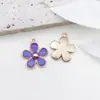 1 Colgante Morado con Goteo de Aceite Estilo Coreano DIY Pulsera de Aleación de Zinc Colgante para Collar Pendiente Colgante para Llavero Accesorios de Joyería
