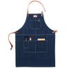 Delantal de Mezclilla con Logo Impreso para Hombres y Mujeres, Barista, Tienda de Té de Leche, Ropa de Trabajo para Pintura Artística, Ropa de Casa sin Mangas Personalizada