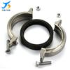 Fabricante de Acero Inoxidable 304 Dn25 Abrazaderas Ranuradas de Acero Inoxidable Hechas a Medida y Soportes para Tuberías, Grado Alimenticio