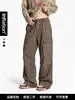 Pantalones de trabajo retro americano para hombre Jiezhan, 26 nuevos artículos de otoño, estilo callejero moderno, algodón puro, pantalones casuales desgastados
