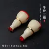 Brinquedo Cultural Tibetano Osso de Boi Acessório de Três Passagens Material Natural Envelhecido Antigo Contas Espaçadoras de Três Passagens Integradas Contas de Oração Coleção Nuvem de Fundo de Pagode