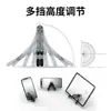 Soporte metálico para teléfono móvil, aleación de aluminio, portátil, plegable, adecuado para tabletas de escritorio, universal, mini, compacto, gadget plegable