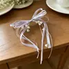 Super Hada Morado Lirio Lazo Cinta Pinza para el Cabello Clip de Pato Atmósfera Pinza Suave Accesorios para el Cabello