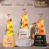 Trofeo de Cristal Hecho a Medida para Premios de Alta Gama y Elegantes para Empleados Destacados, Campeones de Concursos Creativos y Premios de Reunión Anual