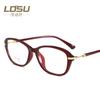 Leidi Shu nuevo armazón de gafas TR90 accesorios metálicos retro lente plana mujeres con miopía fabricantes al por mayor 8022