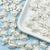 Colgante de concha de color perla artificial acrílica con agujeros, cuentas perforadas de color concha de estrella de mar y caracola para accesorios de joyería DIY