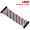 Cable de conexión de color DuPont línea hembra a hembra macho a hembra macho a macho 40P 10/15/30/20/40CM