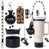 Venda quente stanley copo pingente trança corda alça batom conjunto briquete elfo pingente silicone copo conjunto tampa de palha