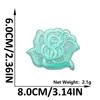 Patch de Bordado de Flor Rosa com Glitter Novo Estilo Patch Floral com Adesivo Termocolante para Decoração de Jaquetas, Sapatos e Malas