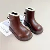 Botas para Niña 2026 Otoño/Invierno Nuevo Estilo Suela Suave para Bebé Antideslizantes Botines Cortos Moño de Encaje Botas de Combate de Princesa