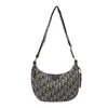 Bolsa Grande Flor Antigua Bolsa Jiaozi Gran Capacidad Letras Impresas Bolso de Hombro Único Bolsa Nueva 2026 Bolso de Mujer Bolso Cruzado Versátil