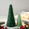 Molde de silicona para velas estilo rosa, adornos de yeso para aromaterapia, adornos para árbol de Navidad