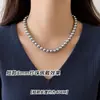 Colar de Pérolas Shi Jia Zhengyuan Temperamento Feminino High-end Light Luxury Niche Collar Colar de Corrente Novas Explosões Femininas