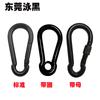 Calidad Amazon gancho de resorte negro Dongguan electroforesis hebilla de calabaza hebilla de resorte de hierro hebilla de montañismo de acero inoxidable forma de calabaza