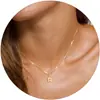 Amazon Transfronterizo Nuevo Collar de Letras de Burbuja Mini Colgante de 26 Letras Collar con Cadena de Caja Regalo Festivo
