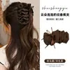 Pinza de plátano para coleta alta elegante estilo retro francés, pinza para el pelo plisada sofisticada, estilo coreano, nueva colección 2026, pinza para el pelo vertical