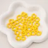 Jenga Colorido DIY Hecho a Mano Cadena para Teléfono Móvil con Cuentas Llavero Colgante Accesorios con Cuentas Agujero Grande Cuentas de Partición Ondulada