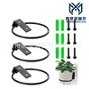 Anillo de Hierro Forjado Cesta de Flores Montada en Pared Exterior Interior Estante de Almacenamiento para Plantas en Maceta Gancho Montado en Pared con Correa Plegable